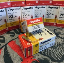 Aguila 22LR High Velocity 40 gr. CPSP 50 rnd/box