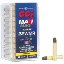 CCI 22 WMR MAXI-MAG 46 GRAIN SEGMENTED HOLLOW POINT