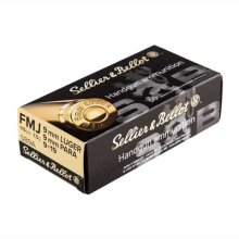 9MM LUGER FULL METAL JACKET HANDGUN AMMO