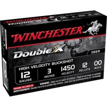 DOUBLE X BUCKSHOT AMMO 12 GAUGE 3\" 12 PELLET #00 SHOT