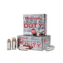 CRITICAL DUTY 45 ACP +P AMMO