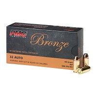 BRONZE 32 ACP HANDGUN AMMO