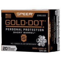 GOLD DOT PERSONAL PROTECTION 9MM LUGER AMMO