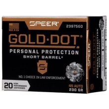 GOLD DOT PERSONAL PROTECTION 45 ACP AMMO