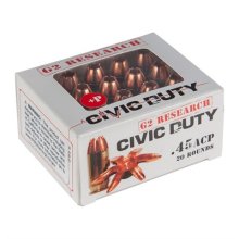 G2R CIVIC DUTY 45 ACP AMMO