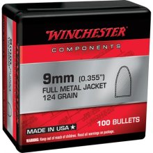 FULL METAL JACKET 9MM (.355) FMJ HANDGUN BULLETS