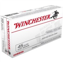 USA WHITE BOX 45 ACP HANDGUN AMMO