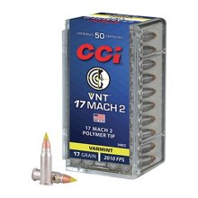 CCI Ammunition 17 MACH 2 17gr VNt 50Bx