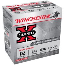 Winchester Super-X High Brass 12ga 2.75\" 1-1/4oz #7.5 25/bx