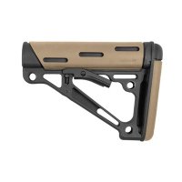 AR-15 OVERMOLDED BUTTSTOCK COLLAPSIBLE MIL-SPEC FDE RUBBER