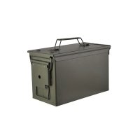 M2A1 50 CAL AMMO CAN STEEL OD GREEN