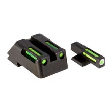 LITEWAVE H3 TRITIUM WHITE RING FRONT SIGHT SET W/ GREEN LITEPIPE