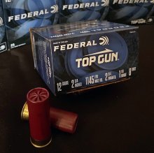 FEDERAL TOP GUN #8 12 ga 2 3/4\" 1 1/8 oz. TGL128 25 rnd/box