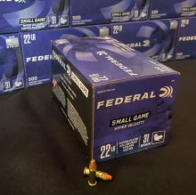 Federal HYPER VELOCITY 22 LR 31 gr. CPRN #724 500 rnd/brick