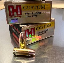 Hornady Custom 9 mm 124 gr. XTP #90242 25 rnd/box