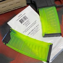 LANCER AR-15 M4 Magazine 30 rnd. L5AWM TRANSLUCENT ALIEN GREEN