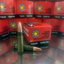 Red Army Standard 7.62x39 122 gr. FMJ LAQUER CASE 20 rnd/box