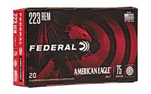 FED AM EAGLE 223 REM 75GR TMJ 20/500