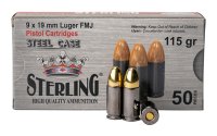 STERLING 9MM 115GR FMJ STEEL 50/1000