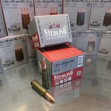 STERLING SC 7.62x39 123 gr. FMJ LACQUER STEEL CASE 20 rnd/box