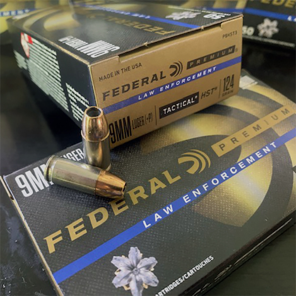 Federal Premium HST LE 9 mm 124 gr. (+P) JHP P9HST3 50 rnd/box [P9HST3 ...