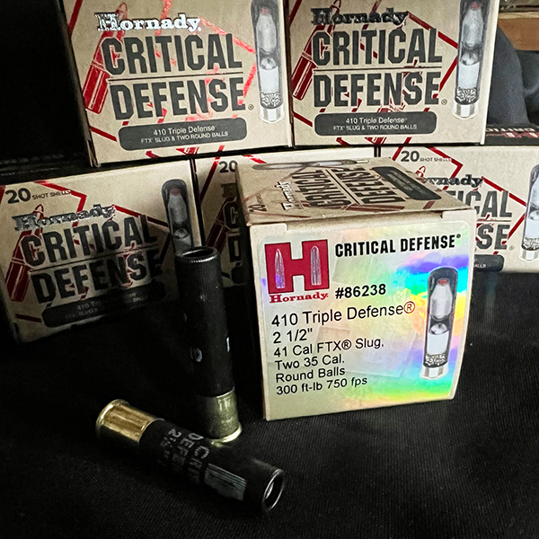 HORNADY CRITICAL DEFENSE .410 ga FTX SLUG/BALL 2 1/2 20 rnd/box